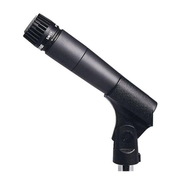 Shure SM-57-LC–SH Cardioid Dynamic Microphone لاقط من شور تقنية أمريكية مناسب للآلآت والأيقاعات نقاوة عالية ضمان سنتين 